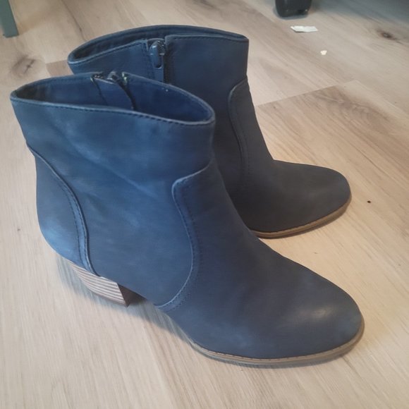 Blue Heeled Booties - Picture 4 of 6
